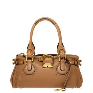 Chloé Logo Leather Shoulder Bag